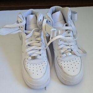 Nike Kids White High-Top Sneakers